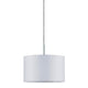 DecoSystems Stoffschirm Tessa Weiß max. 50W Ø 25cm. Moderner Textilschirm für gemütliches Licht im Wohnraum.