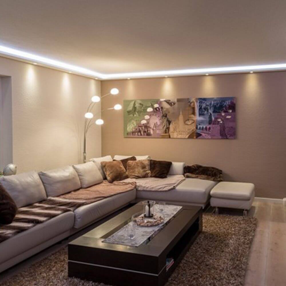 Profilo di arredamento l Striscia bloccata da 1,2 m muro indiretto o soffitto