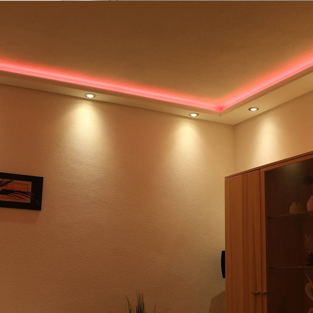Profilo di arredamento l Striscia bloccata da 1,2 m muro indiretto o soffitto