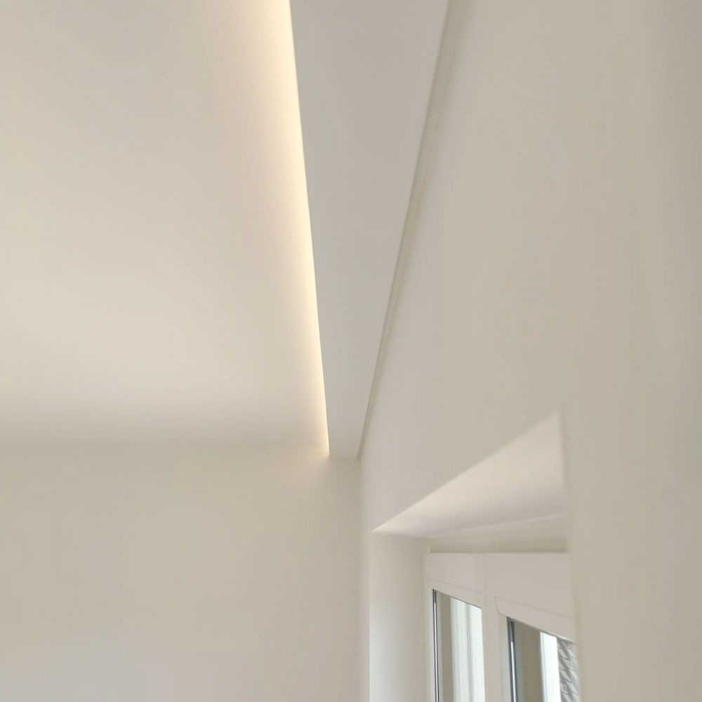 Profilo di arredamento S 6cm Striscia in stucco 1,2 M parete indiretta o soffitto