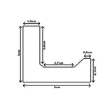 Profilo di arredamento S 6cm Striscia in stucco 1,2 M parete indiretta o soffitto