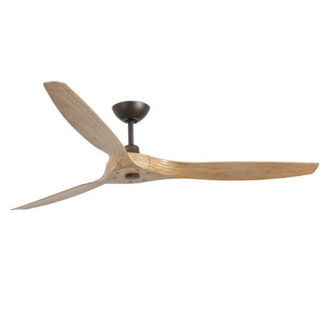 Design Ventilator Morea Ø 152cm Hellbraun - moderner Deckenventilator mit Holzdesign und 3 Flügeln.