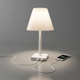 Rotaliana Dina+ Akku LED-Tischleuchte mit Ladestation Weiß