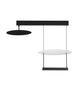 Diona LED Deckenleuchte 2-flammig 3000K Schwarz, Weiß mit puristischem Design und harmonischer Lichtgestaltung.