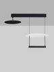 Diona LED Deckenleuchte 2-flammig 3000K Schwarz, Weiß, moderne Aluminiumleuchte mit warmweißem Licht