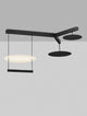 Diona LED Deckenleuchte 3-flammig 3000K Schwarz, Weiß hängende Leuchte mit modernem Design
