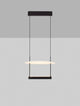 Diona LED Pendelleuchte Ø 40cm Schwarz, Weiß - moderne und elegante Deckenleuchte für zeitgemäße Innenräume.