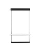 Diona LED Pendelleuchte Ø 60cm Schwarz, Weiß mit minimalistischen Design und warmweißem Licht.