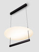 Diona LED Pendelleuchte Ø 60cm Schwarz, Weiß mit modernem Design und warmweißem Licht.