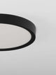 Dixie LED Deckenleuchte Ø 30cm 3000, 6500K in Schwarz mit flacher Bauweise und elegantem Design.