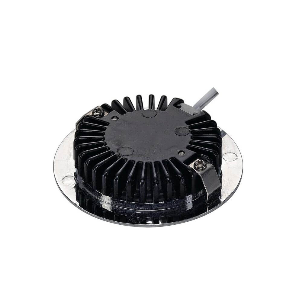 Downlight DL 126 LED rund Weiß 3W LED Warmweiß 12V Beleuchtungsnetzteil in schwarzer Ausführung
