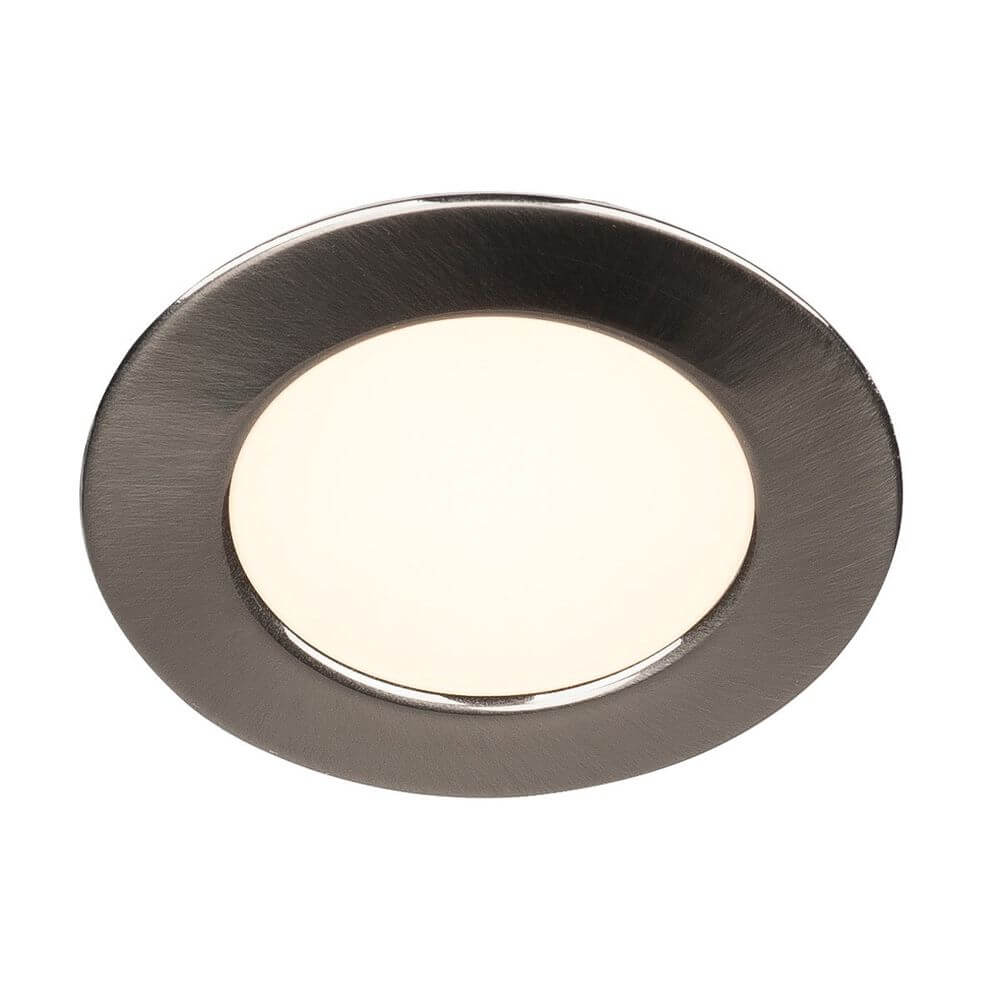 Downlight DL 126 LED rund Metall-Gebürstet 2,8W Warmweiß 12V