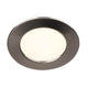 Downlight DL 126 LED rund Metall-Gebürstet 2,8W Warmweiß 12V mit gebürsteter Metallblende