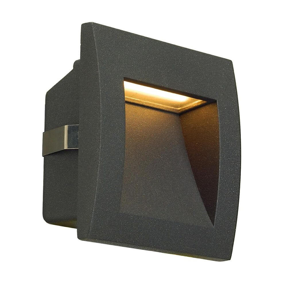 Downunder OUT LED S Wandeinbauleuchte anthrazit mit indirektem Lichtaustritt und modernem Design.