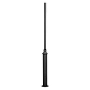 Draco palo per lampade nero, elegante e robusto palo per lampade nero per l'illuminazione decorativa.