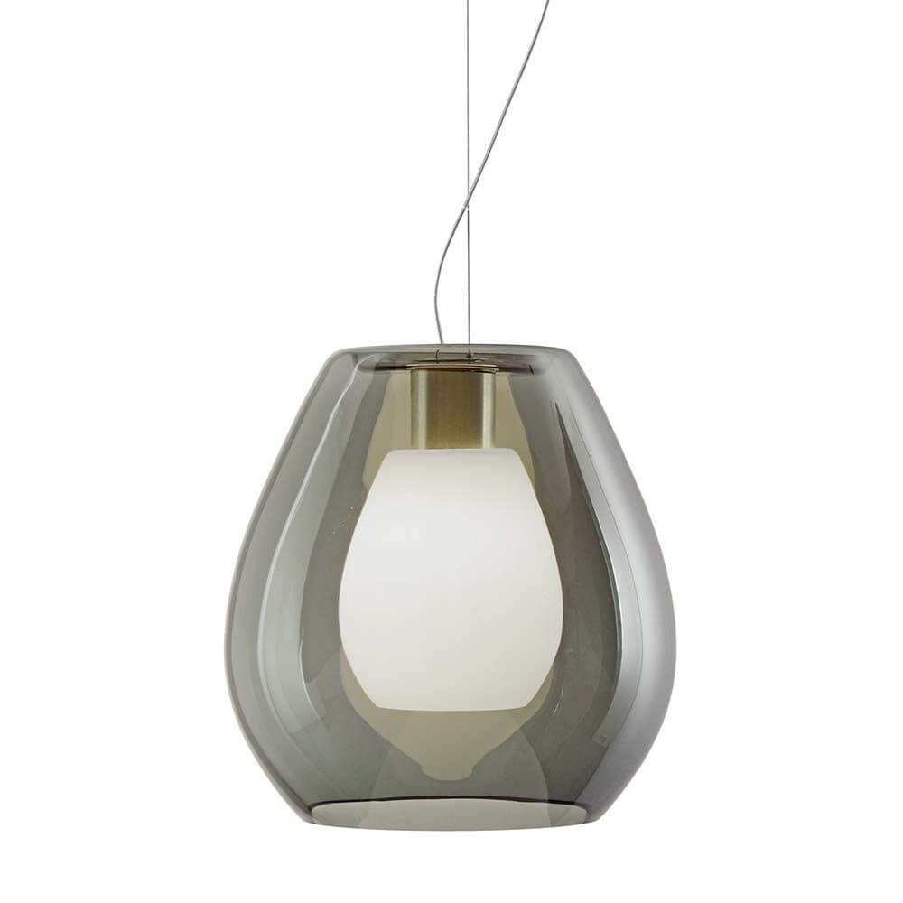 Casablanca Glas-Hängelampe Bagan 2-flammig in modernem Design und eleganten Glasfarben.