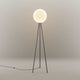 s.luce Dreibein-Stehleuchte Orb Tripod 160cm mit Glaskugel