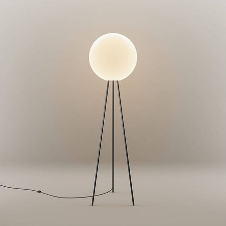 s.luce Tripod floor lamp Orb Tripod 160cm with glass globe