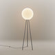 s.luce Dreibein-Stehleuchte Orb Tripod 160cm mit Glaskugel