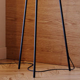 s.luce Tripod golvlampa Orb Tripod 160cm med glasglob