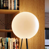s.luce Tripod-gulvlampe Orb Tripod 160 cm med glaskugle