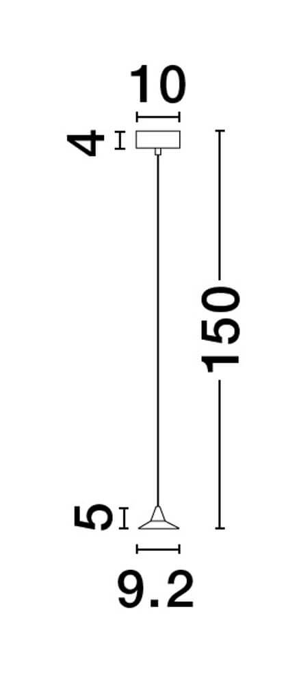 Dro LED Pendelleuchte Ø 9,2cm 3000K