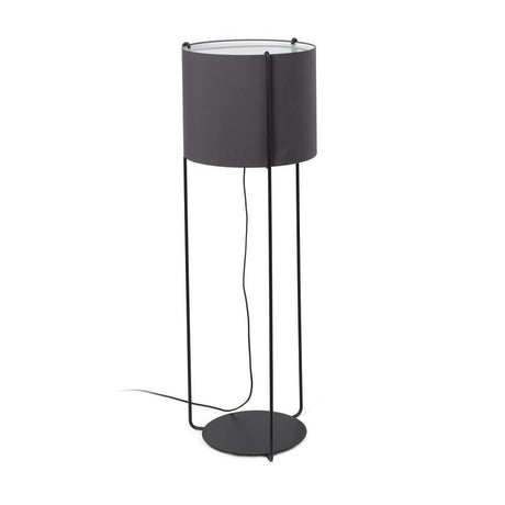 Drum Stehlampe 120cm Schwarz (ohne Schirm) mit modernem Design und elegantem Fuß.