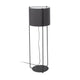 Drum Stehlampe 120cm Schwarz (ohne Schirm) mit modernem Design und elegantem Fuß.