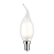E14 2,6W LED Kerze Filament 2700K Satin, satinierte Glas-Kerzenlampe mit warmweißem Licht für Lüster und Wandleuchten
