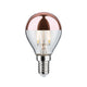 E14 2,6W LED Tropfen Kopfspiegel Kupfer 2700K