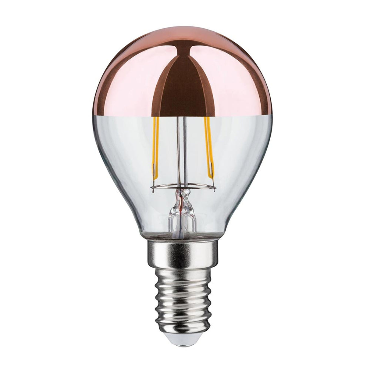 E14 2,6W LED Tropfen Kopfspiegel Kupfer 2700K