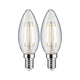 E14 2,7W LED Kerze Filament 2700K Klar