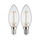 E14 2,7W LED Kerze Filament 2700K Klar
