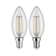 E14 2,7W LED Kerze Filament 2700K Klar