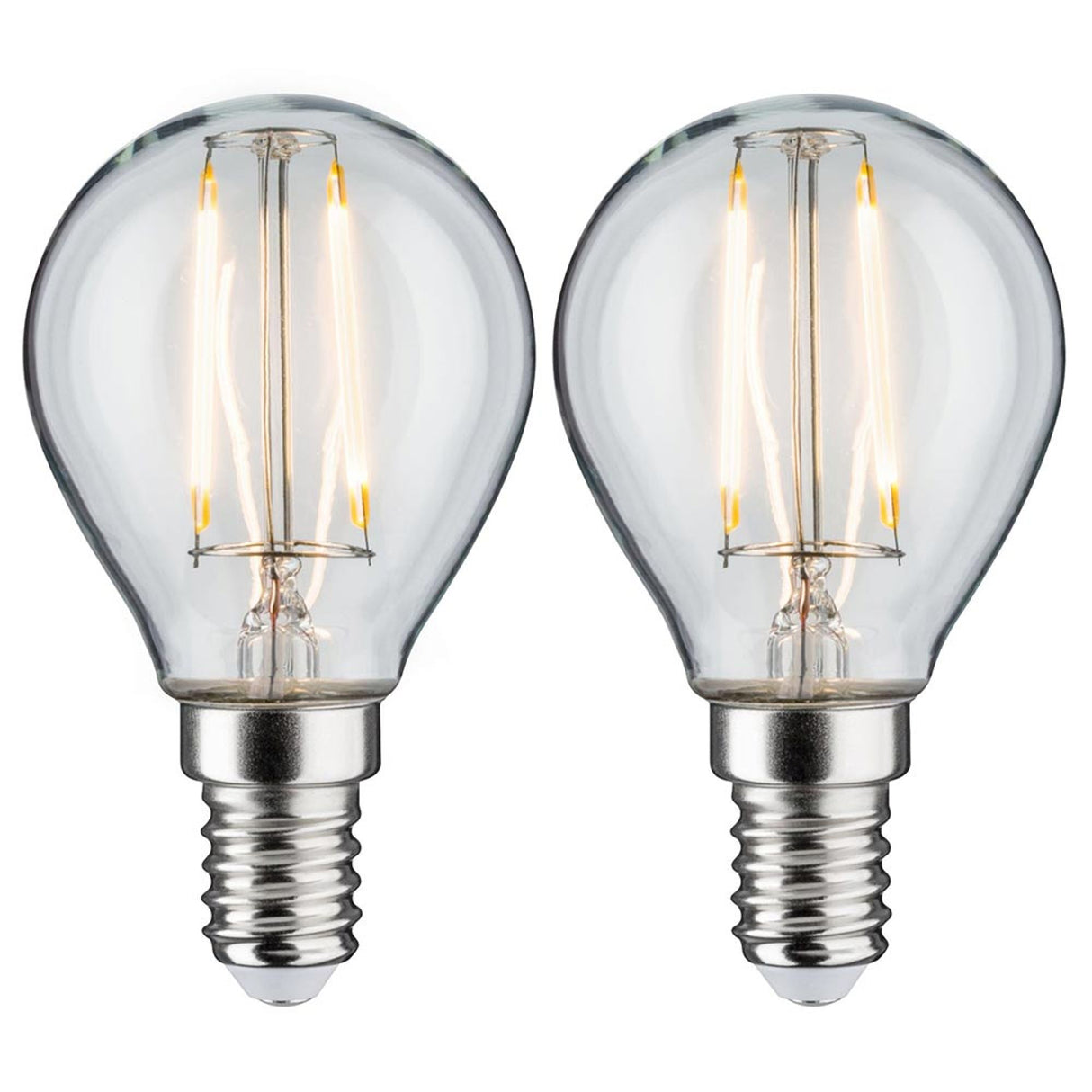 E14 2,7W LED Tropfen 2700K Filament Klar
