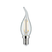 E14 2,8W LED Kerze Filament 2700K Dimmbar Klar, Paulmann Cosy LED-Kerzenlampe aus Vollglas
