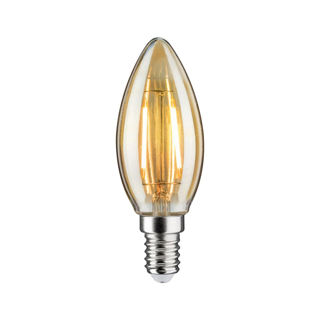 E14 LED Kerze Filament 2W 1900K 24V DC Dimmbar Gold