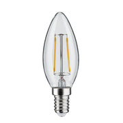 E14 LED Kerze Filament 2W 3000K 24V dimmbar Klar für Paulmann Plug & Shine Laternen und Poller