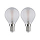 E14 3W LED Tropfen Filament 2700K Matt