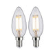 E14 4,5W LED Kerze Filament 2700K Klar