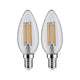 E14 4,5W LED Kerze Filament 2700K Klar