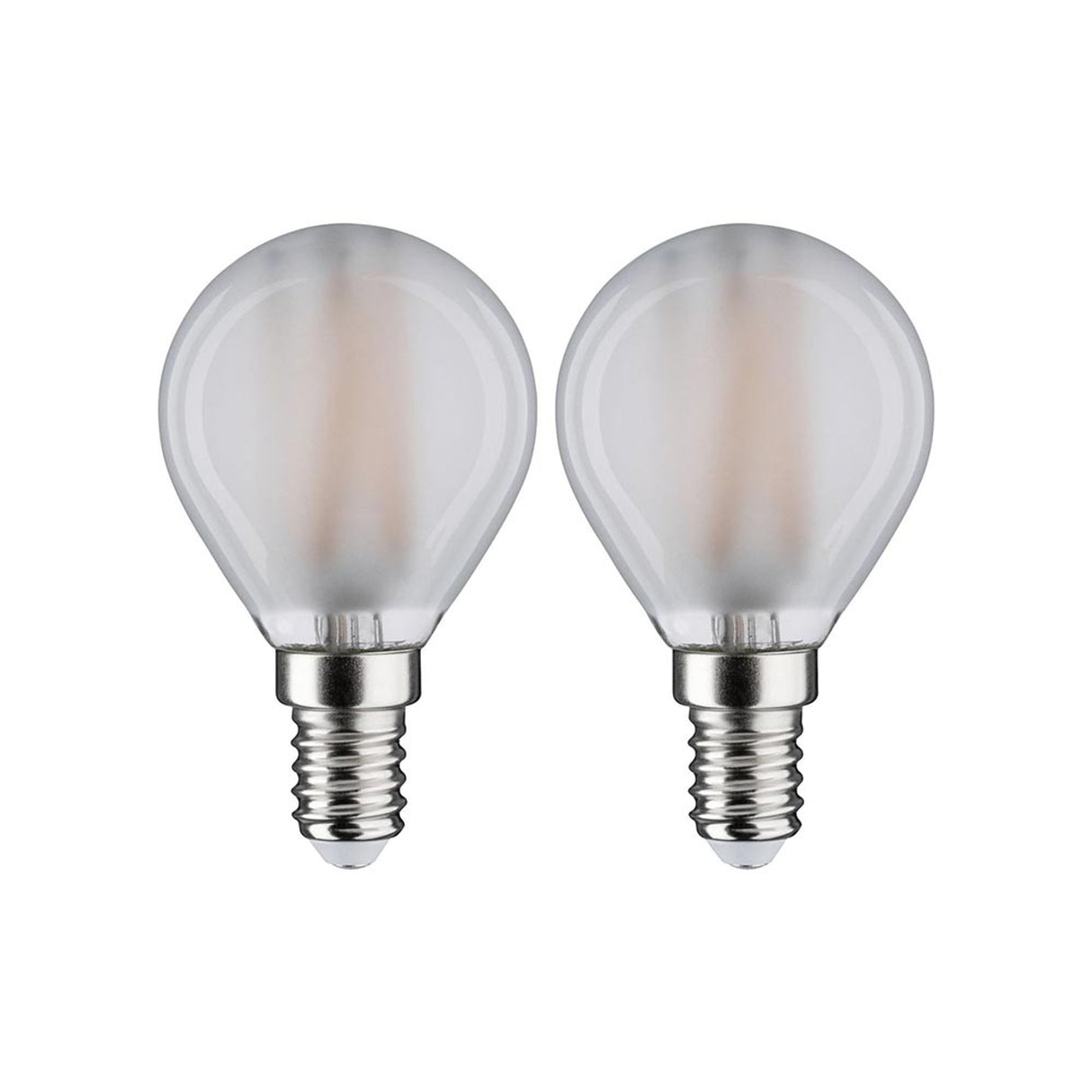 E14 4,5W LED Tropfen 2er Pack 2700K Filament Matt