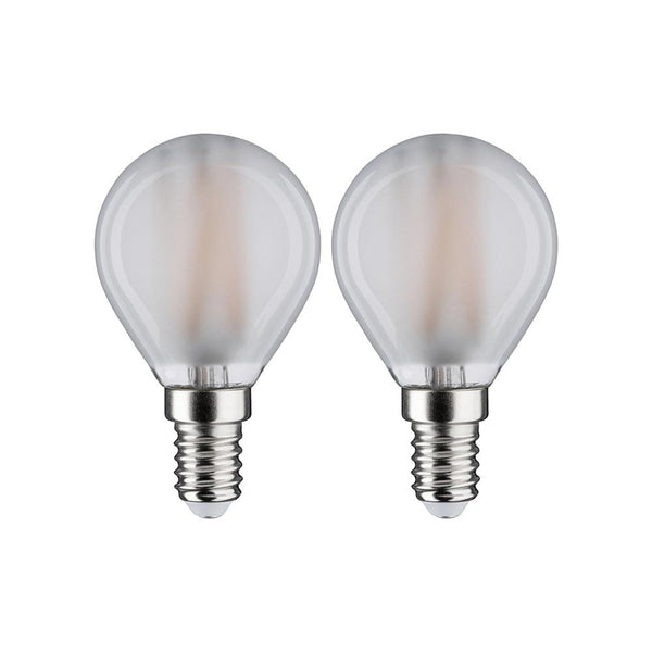 E14 4,5W LED Tropfen 2er Pack 2700K Filament Matt, warmweiße LED-Lampen mit mattierter Oberfläche