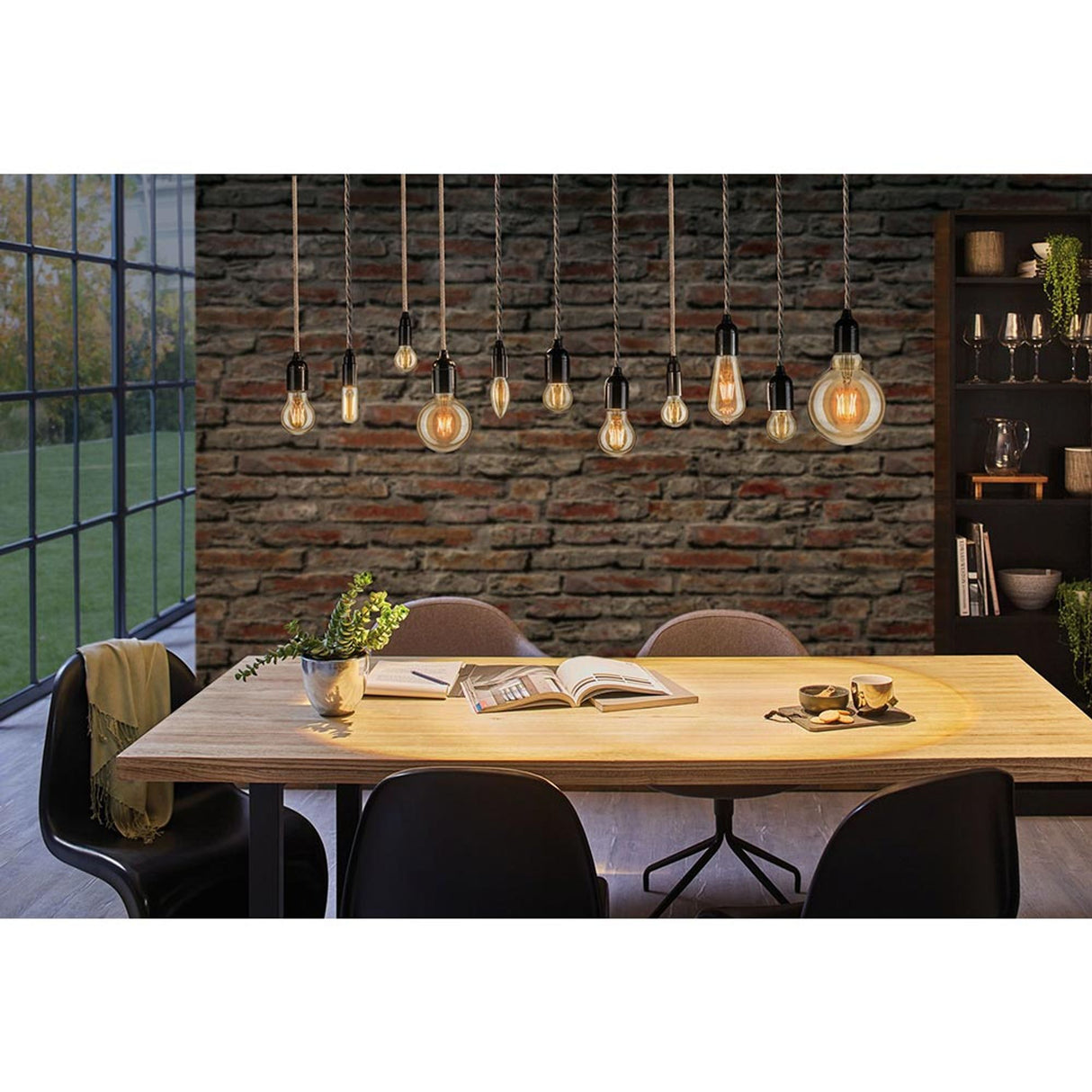E14 4,7W Vintage LED Kerze Klares 2500K Glas Dimmbar, Gold