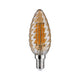 E14 4,7W Vintage LED Kerze gedrehtes Glas 2500K Dimmbar, Gold