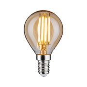 E14 4,7W Vintage Edition LED Tropfen 2500K Dimmbar, Gold, dekorative E14 LED-Lampe mit Vollglas und warmweißem Licht