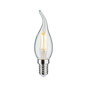 E14 4,8W LED Kerze Filament 2700K Dimmbar Klar von Paulmann, klare E14-LED-Kerzenlampe mit warmweißem Licht