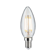 E14 4,8W LED Kerze Filament 2700K Dimmbar Klar mit klarem Glas und sichtbarer LED-Filament-Optik