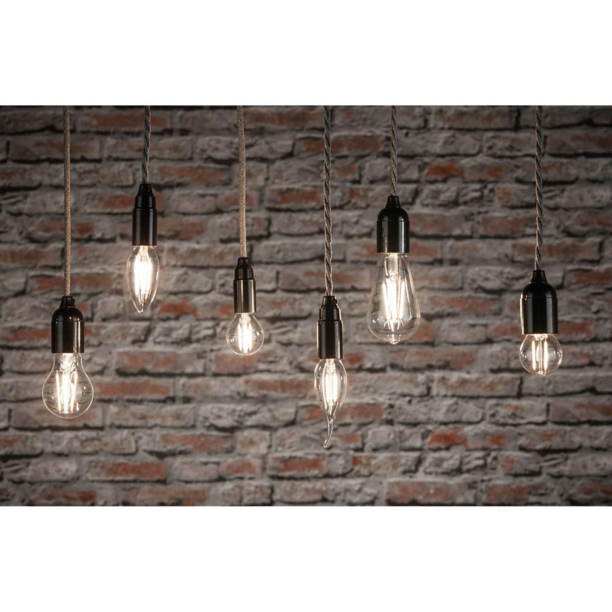 E14 4,8W LED Tropfen Filament 2700K Dimmbar Klar