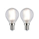 E14 4,8W LED Tropfen 2er Pack Filament 4000K Leuchtmittel